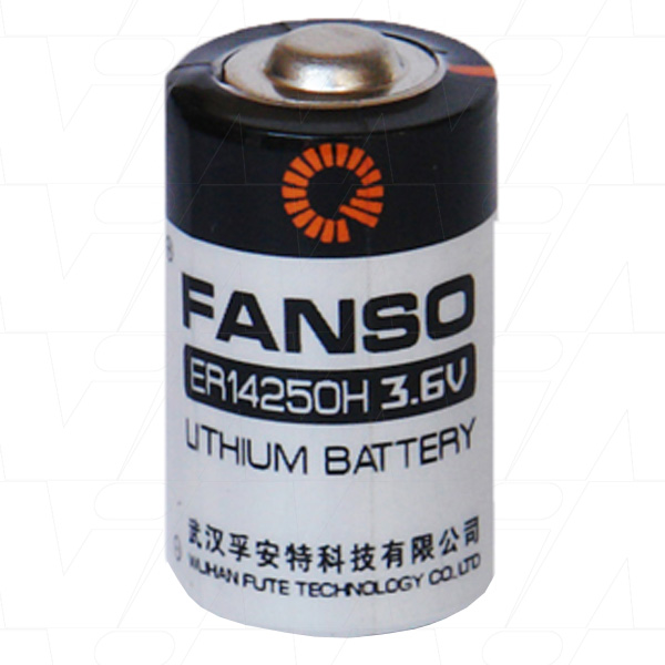 1/2AA 3.6V 1200mAh Lithium Cell PCB S+S-