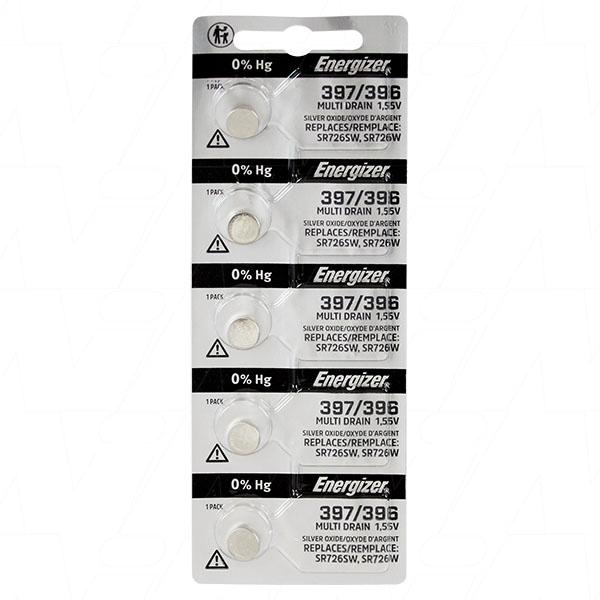 1.55V 33mAh Silver Oxide Watch Battery (V397)