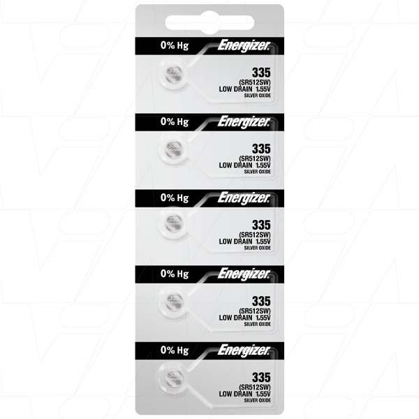 1.55V 5.5mAh Silver Oxide Watch Battery (V335)