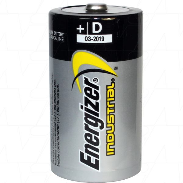 1.5V D Industrial Alkaline Shrink of 2 (not for retail)