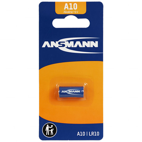 A10 9V Alkaline Button Battery Blister of 1 1510-0006