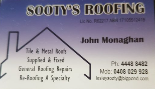 Sooty's roofing Shoalhaven